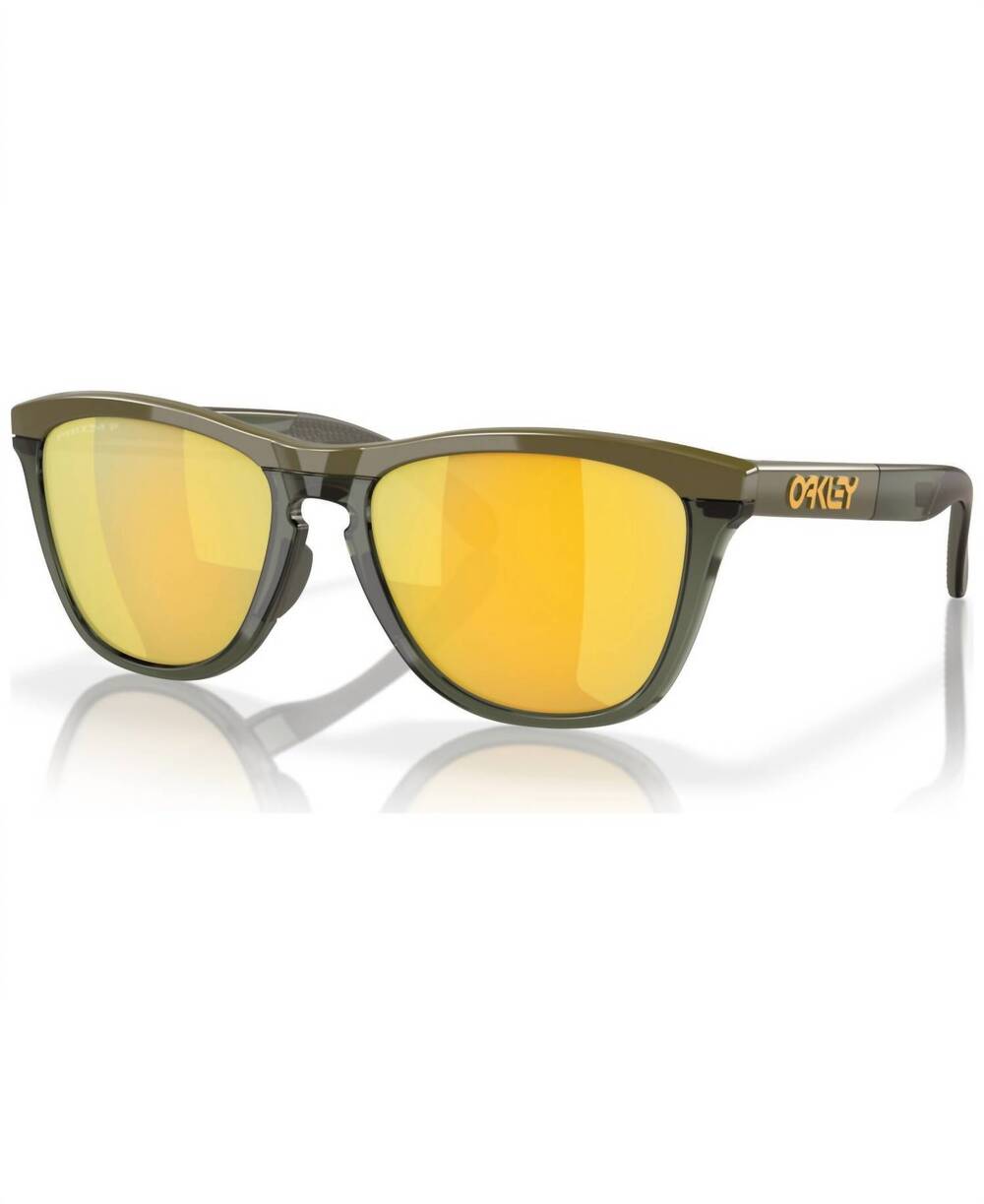 NEW OAKLEY unisex - frogskins range sunglasses in dark brush prizm 24k polarized